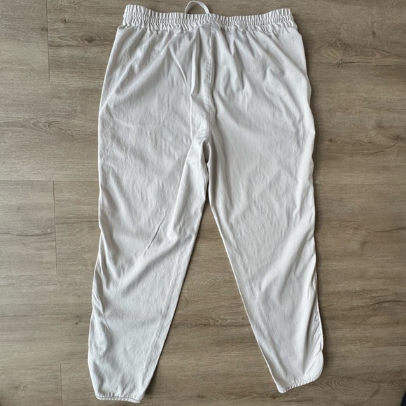 J. Jill Drawstring Moonbeam Curve Hem Ankle Pants Lyocell Cotton SZ M Spring - Picture 9 of 9